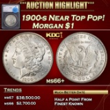 *Highlight* 1900-s Morgan Dollar Near Top Pop! $1 ms66+ SEGS (fc)