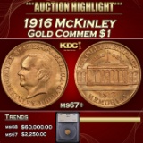 *Highlight* 1916 McKinley Gold Commem Dollar 1 ms67+ SEGS (fc)