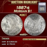*Highlight* 1887-s Morgan Dollar $1 ms65+ SEGS (fc)