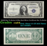 1935H Key To Series $1 Blue Seal Silver Certificate Key To Series Grades Choice CU
