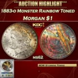 *Highlight* PCGS 1883-o Morgan Dollar Monster Rainbow Toned $1 ms62 PCGS (fc)