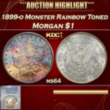*Highlight* PCGS 1899-o Morgan Dollar Monster Rainbow Toned $1 ms64 PCGS (fc)