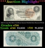 *Highlight* 1886 $2 Large Size Silver Certificate General Winfield Scott Hancock Grades vf++ FR-244