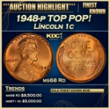 *Highlight* 1948-p Lincoln Cent TOP POP! 1c ms68 Rd SEGS (fc)