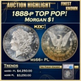 *Highlight* 1888-p Morgan Dollar TOP POP! $1 ms66+ PL SEGS (fc)