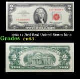1963 $2 Red Seal United States Note Grades Select CU