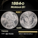 1884-o Morgan Dollar $1 Grades GEM Unc