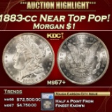 *Highlight* 1883-cc Morgan Dollar Near Top Pop! $1 ms67+ SEGS (fc)