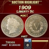*Highlight* 1909 Proof Liberty Nickel 5c pr67 SEGS (fc)