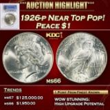 *Highlight* PCGS 1926-p Peace Dollar Near Top Pop! $1 ms66 PCGS (fc)