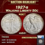 *Highlight* 1927-s Walking Liberty Half Dollar 50c ms64+ SEGS (fc)