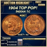 *Highlight* 1904 Indian Cent TOP POP! 1c ms67+ rd SEGS (fc)
