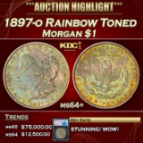 *Highlight* 1897-o Morgan Dollar Rainbow Toned $1 ms64+ SEGS (fc)