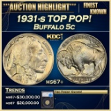 *Highlight* 1931-s Buffalo Nickel TOP POP! 5c ms67+ SEGS (fc)