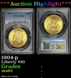*Highlight* PCGS 1904-p Gold Liberty Double Eagle $20 ms63 PCGS (fc)