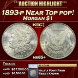 *Highlight* 1893-p Morgan Dollar Near Top pop! $1 ms65+ SEGS (fc)