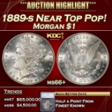 *Highlight* 1889-s Morgan Dollar Near Top Pop! $1 ms66+ SEGS (fc)