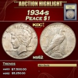 *Highlight* 1934-s Peace Dollar $1 Select Unc USCG (fc)