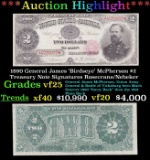 *Highlight* 1890 General James 'Birdseye' McPherson $2 Treasury Note Grades vf+ Signatures Rosecrans