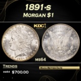 1891-s Morgan Dollar $1 Grades Choice Unc