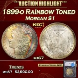 *Highlight* 1899-o Morgan Dollar Rainbow Toned $1 ms67 SEGS (fc)