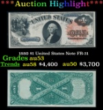 *Highlight* 1880 $1 United States Note Grades Select AU FR-31 (fc)