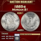 *Highlight* 1885-s Morgan Dollar $1 ms65+ SEGS (fc)