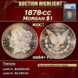 *Highlight* 1878-cc Morgan Dollar $1 ms64+ PL SEGS (fc)