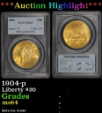 *Highlight* PCGS 1904-p Gold Liberty Double Eagle $20 ms64 PCGS (fc)