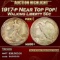1917-p Walking Liberty Half Dollar Near Top Pop! 50c ms66+ SEGS