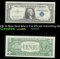 1957B $1 Blue Seal Silver Certificate Intresting Seral # Grades Gem CU