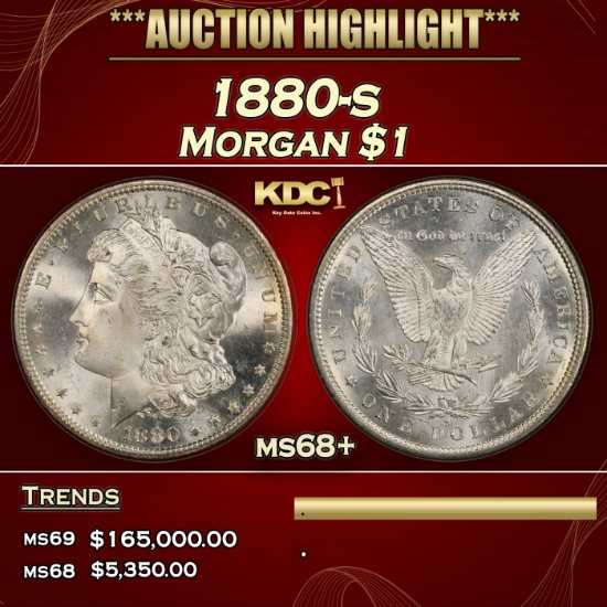 1880-s Morgan Dollar $1 ms68+ SEGS