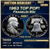 IC 1963 Proof Franklin Half Dollar TOP POP! 50c pr69 DCAM SEGS