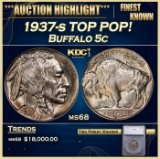 1937-s Buffalo Nickel TOP POP! 5c ms68 SEGS