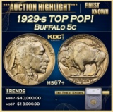1929-s Buffalo Nickel TOP POP! 5c ms67+ SEGS