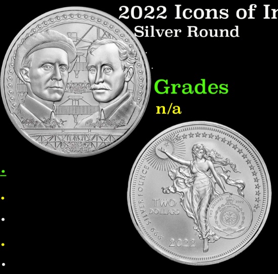 2022 Icons of Inspiration: Wright Brothers 1 oz .999 Silver $2 Niue Bullion