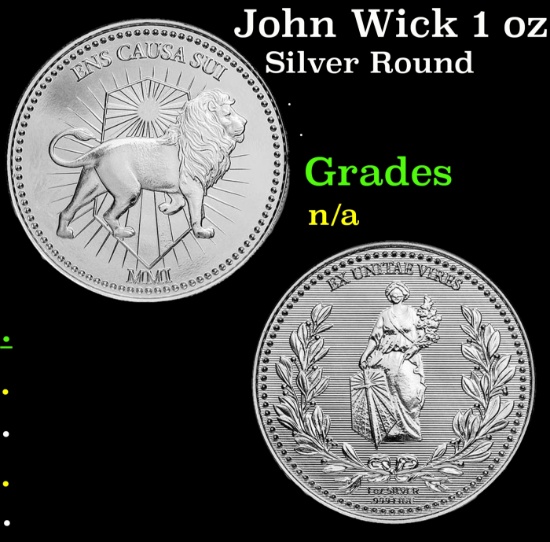John Wick 1 oz Silver Continental Coin Round