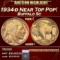 3 1934-d Buffalo Nickel Near Top Pop! 5c ms66+ SEGS
