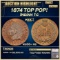 1874 Indian Cent TOP POP! 1c ms66+ rb SEGS