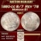 1880-cc 8/7  Rev '78 Morgan Dollar $1 ms66+ SEGS