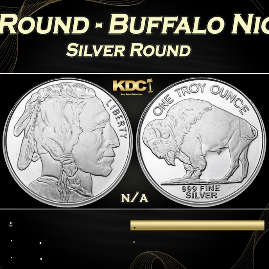 1 oz Silver Round - Buffalo Nickle Style