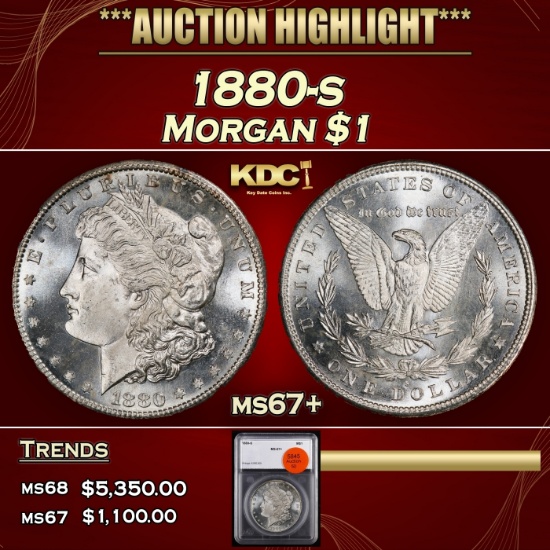 1880-s Morgan Dollar $1 ms67+ SEGS