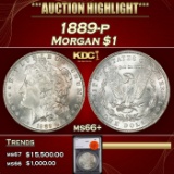 1889-p Morgan Dollar $1 ms66+ SEGS