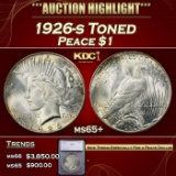 1926-s Peace Dollar Toned $1 ms65+ SEGS
