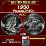 YO 1950 Proof Franklin Half Dollar 50c pr68 SEGS