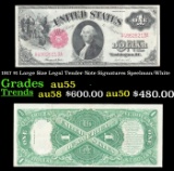 1917 $1 Large Size Legal Tender Note Grades Choice AU Signatures Speelman/White