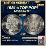 YO 1881-s Morgan Dollar TOP POP! $1 ms69 SEGS