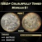 IO 1892-p Morgan Dollar Cololrfully Toned $1 Grades ms62