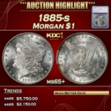 1885-s Morgan Dollar $1 ms65+ SEGS