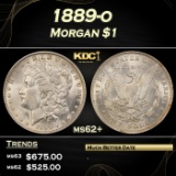 IO 1889-o Morgan Dollar $1 Grades ms62+